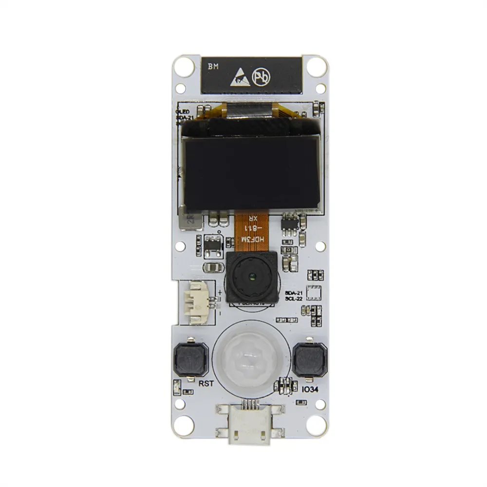 

TTGO T-Camera ESP32 WROVER & PSRAM Camera Module ESP32-WROVER-B OV2640 Camera Module 0.96 OLED