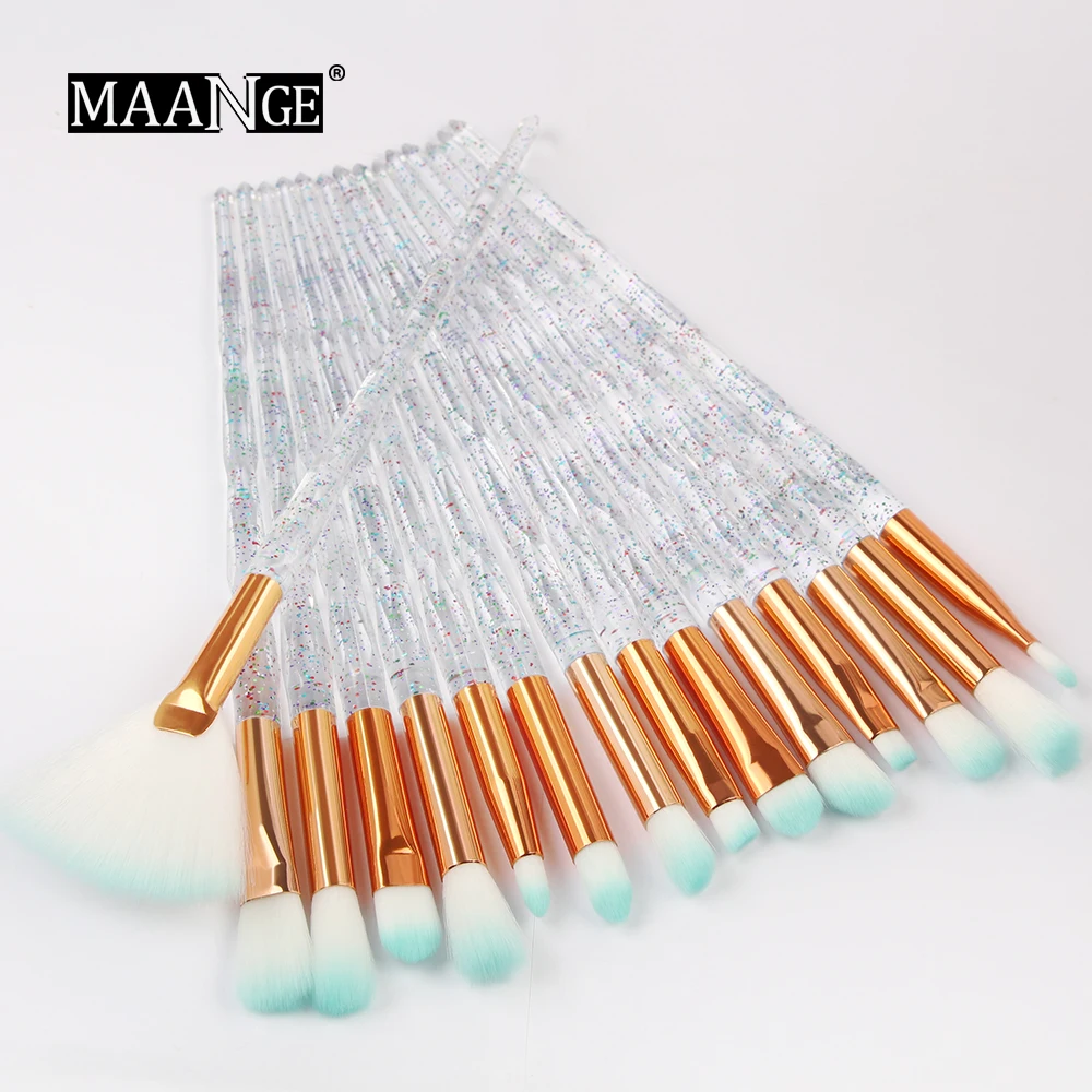 

MAANGE Makeup Brushes Set 4/10/15Pcs Colorful Foundation Eyeshadow Concealer Multifunctional Brush for Beauty Make Up Tool Kit