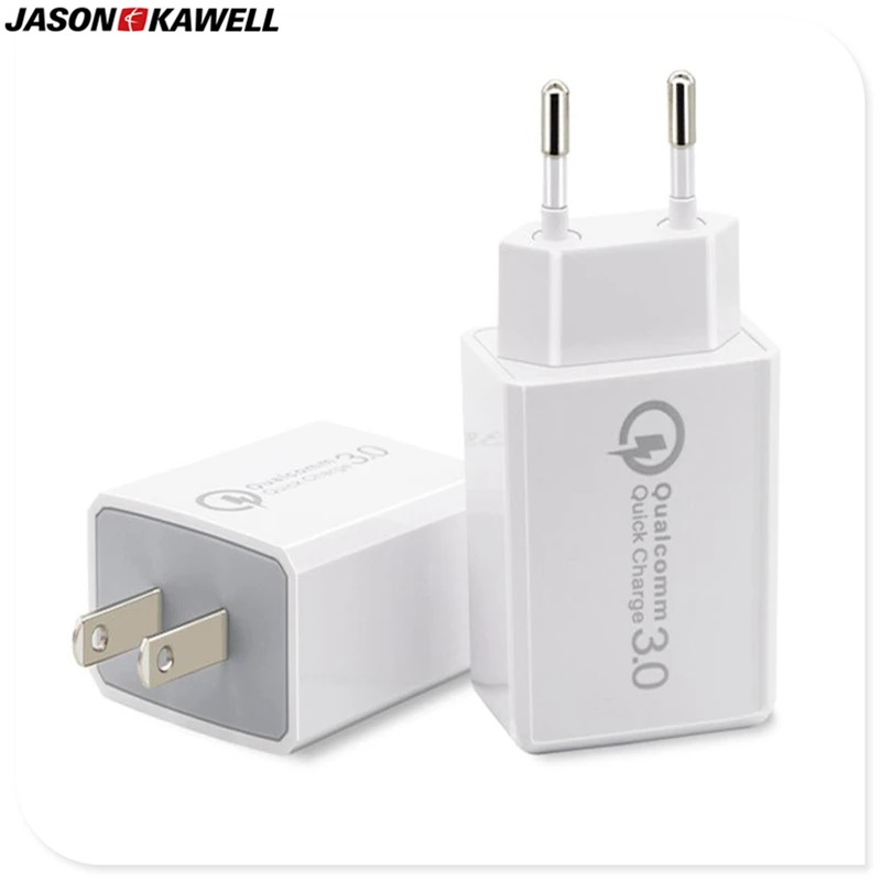 Двойной USB Quick Charge 3 0 ЗУ для мобильного телефона адаптер iphone 8 Plus Samsung Xiaomi Huawei