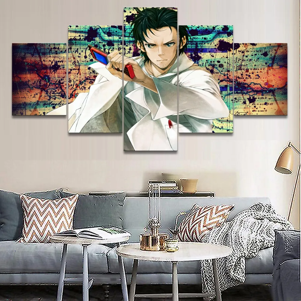 

Wall Art Canvas Paintings 5 Pieces Japanese Animation Is Binary Pictures Prints Home Decor Poster For Living Room Modular Frame