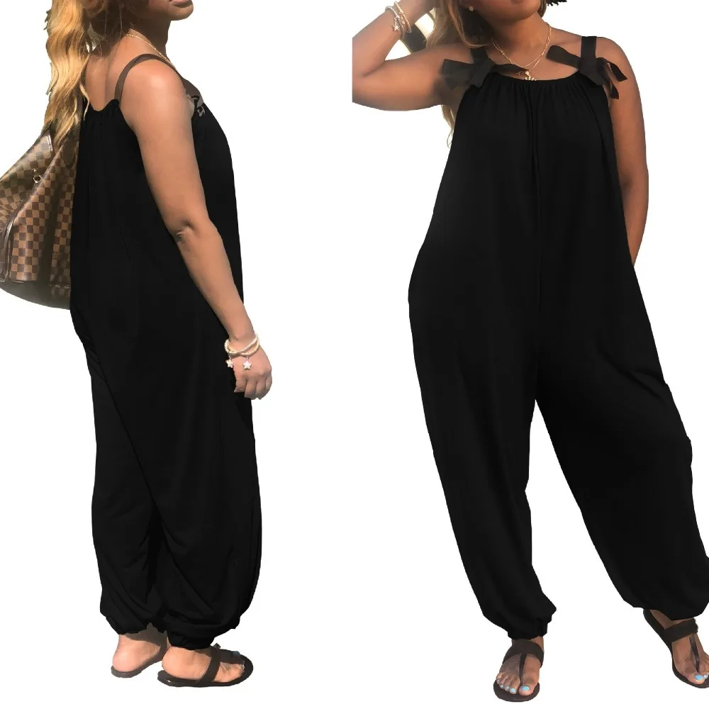 مثير سباجيتي الأشرطة حللا و السروال القصير للنساء زائد حجم فضفاض ارتداءها Combinaison فام مثير سباجيتي الأشرطة حللا و السروال القصير للنساء زائد حجم فضفاض ارتداءها Combinaison فام