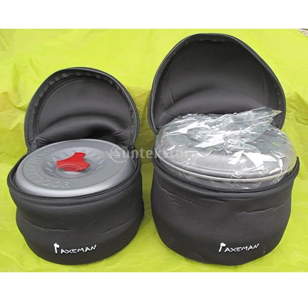 Neoprene Camping Cookware Storage Bag for Cooking Pot Pan Organizer Holder Case Backpacking Hiking Picnic BBQ Fishing