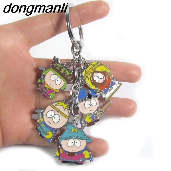 

P1659 Dongmanli Anime South Park action figure toys car keychain pendant cartoon mini model dolls kids kawaii toys gifts