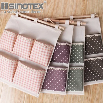 

Vintage Multi-layer Wall Hanging Sundries Storage Bag Door Room Closet Sundries Organizer Pouch for Cosmetic Jewelry Save Space