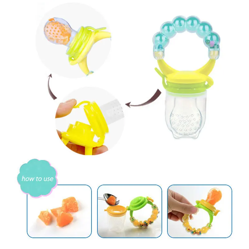 2018 Baby Pacifiers Food Nibbler  Nibler Nipple Pacifiers for Baby Fruit Feeder Nipples Feeding Safe Nipple Pacifier