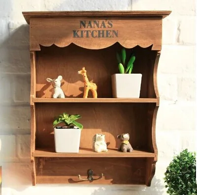 

Vintage Cabinet Double Layer Storage Rack 38.5*10.5*31CM