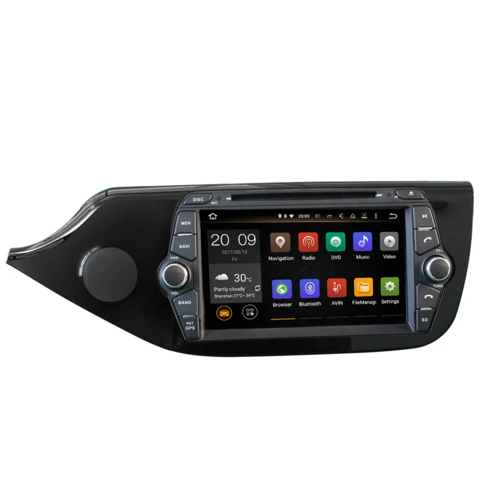 Clearance 8 Inch 4GB RAM Android 8.0 Octa Core Car GPS Navigation Auto Radio Stereo For Kia Ceed 2012- CD DVD Multimedia Player Head Unit 1