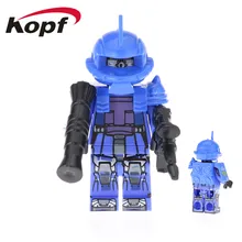 50 шт. прототип Тип Zaku ранний тип кирпичи MS-03 MS-06S MS-05K Белого Волка тигра Zagu действие строительные блоки Детский подарок игрушка PG2009