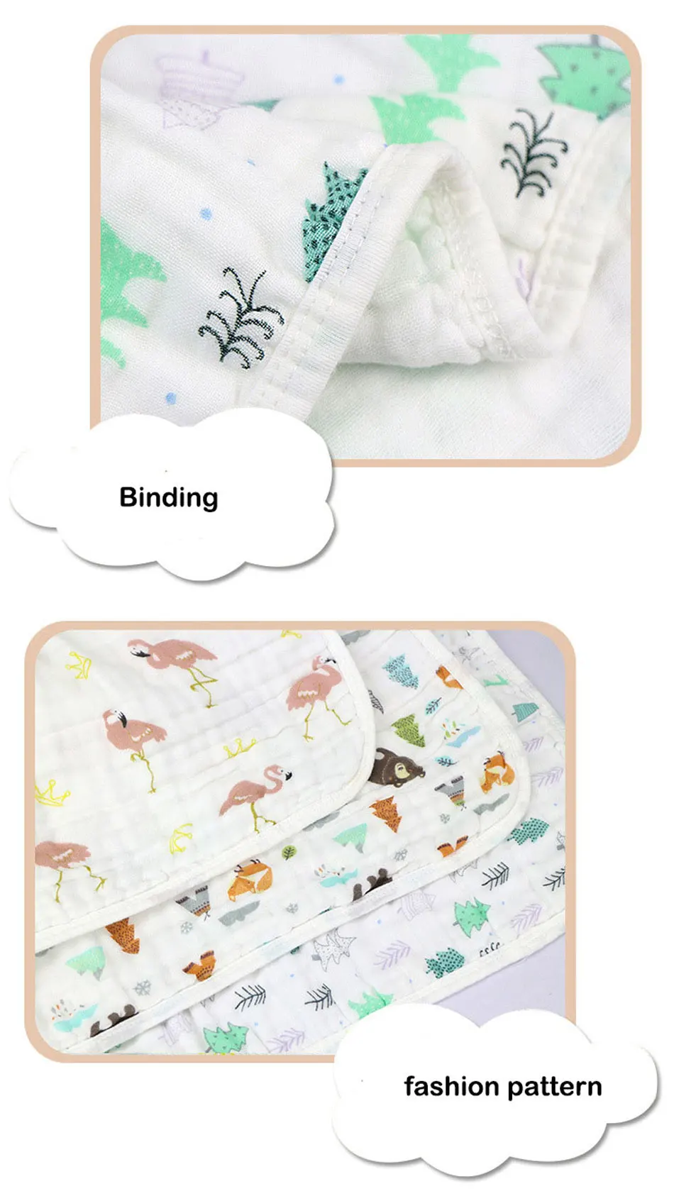 Happy Flute/1 шт., 6 слоев муслина, хлопок, детские пеленки, мягкие одеяла для новорожденных, марлевые пеленки для младенцев, sleepsa