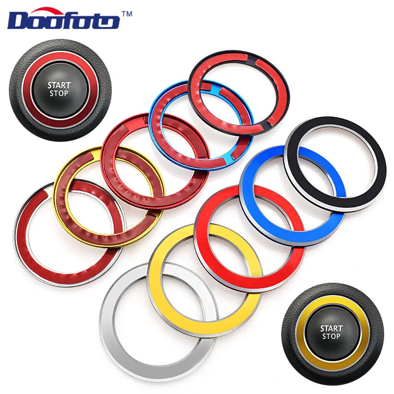

Doofoto Car Start Engine Ignition Ring Button Interior Accessories Styling Fit For Renault Koleos Kadjar Megane 2 Sandero Duster