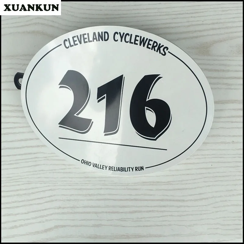 

XUANKUN Cafe Racer Retro Motorcycle Modified Number Card With A Bracket