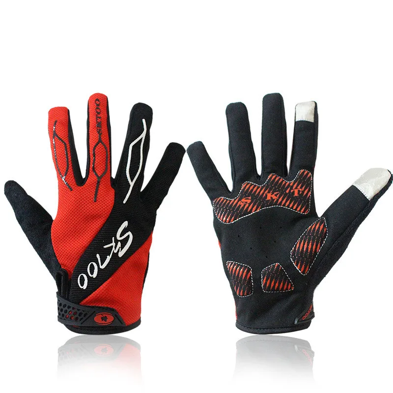 Brand Gel Racing Full Finger Cycling Bicycle Gloves Road Mountain Bike