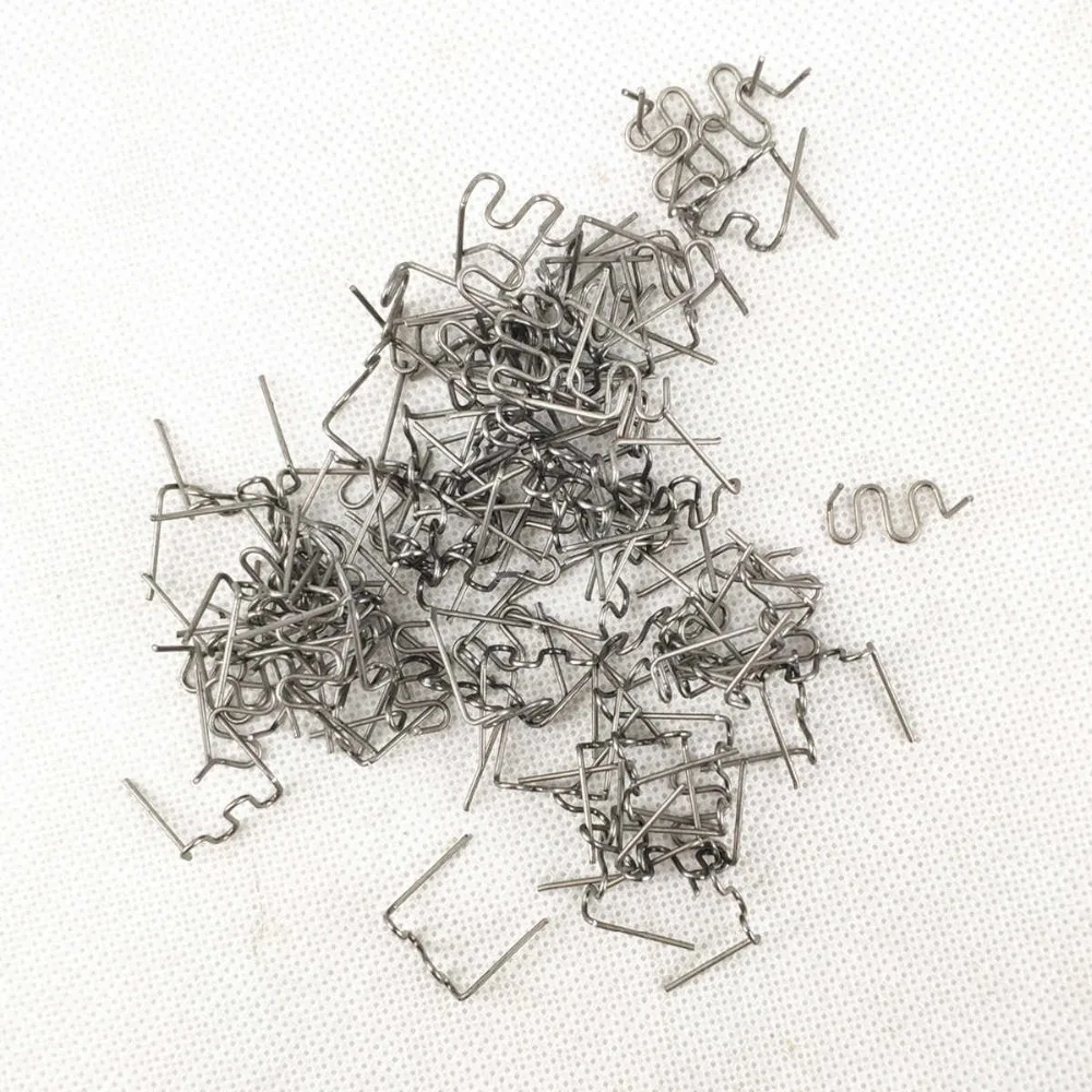 Staples for Hot Stapler Plastic Repair Wave Staples Bumper Bodywork Repairs 0.8mm S wave Staples Pre-Cut type 100pcs
