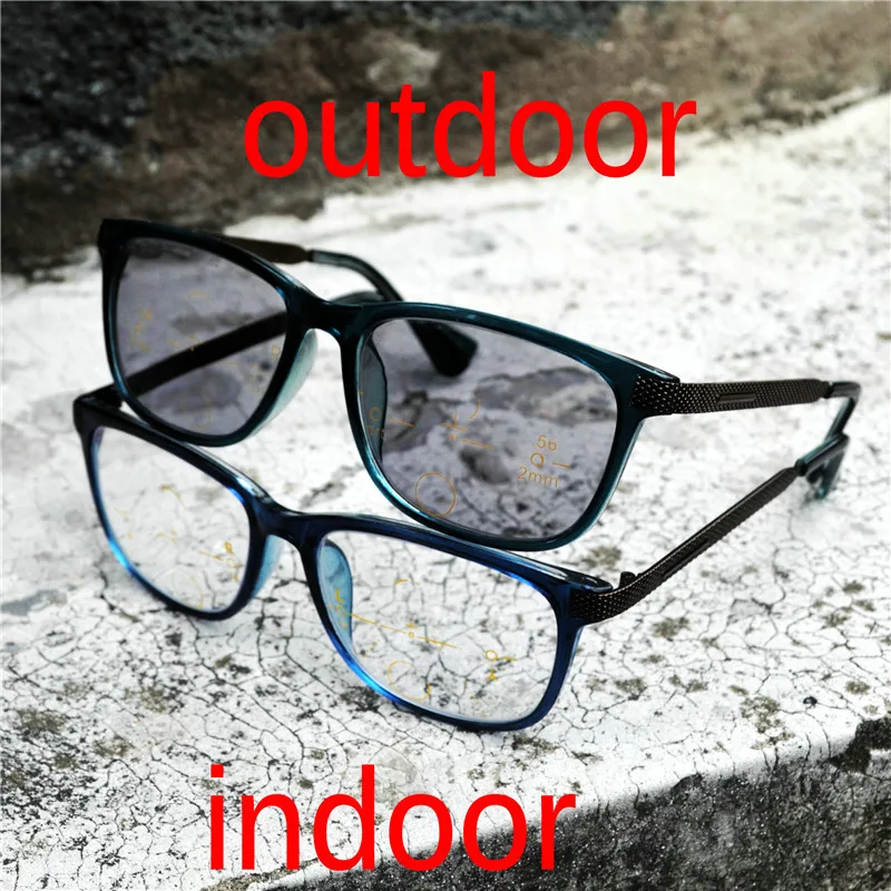 

Progressive Multifocal glasses Transition Sunglasses Photochromic Reading Glasses Men Points for Reader Near Far sight NX