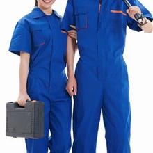 Мужская и женская соединенная рабочая одежда высокого качества прочная рабочая одежда с коротким рукавом Рабочая Униформа повседневный комбинезон
