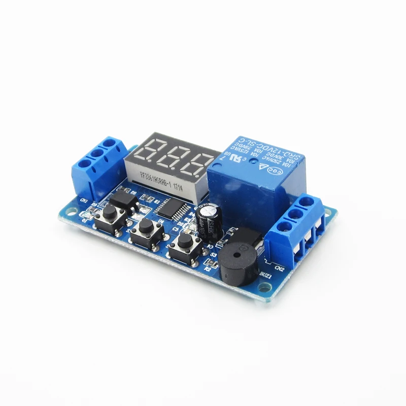 12V LED Display Programmable Timer Relay Module Delay Switch Board Car Buzzer (4)