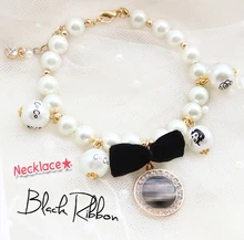 Free shipping classical C**L framed with diamond pendant big peral adjustable dog necklace pet accessories cat jewelry for party
