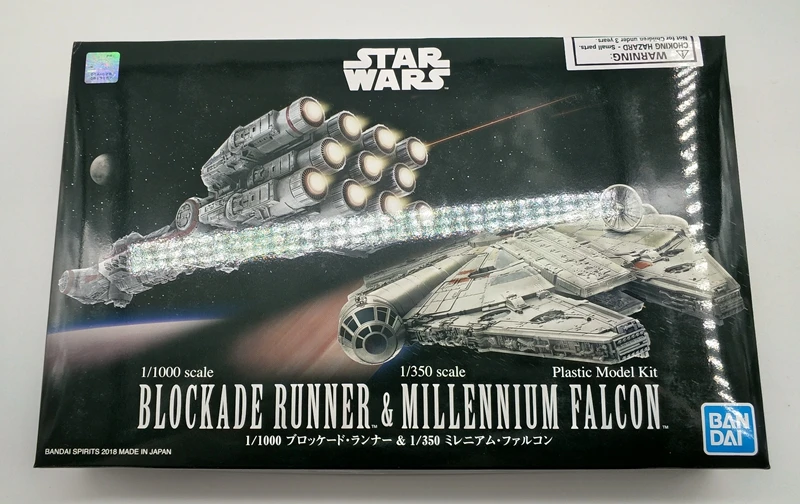 Bandai Звездные войны 1/1000 Blokade Runner 1/350 MILLENNIUM FALCON 006 Коллекция фигурка для фанатов подарок на праздник