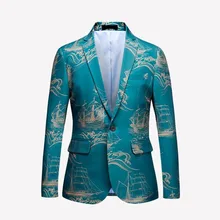 WIPU Для мужчин пиджак Роскошные Дизайнерские Красочные Мужской Блейзер Куртка ИТАЛЬЯНСКИЙ стильный нарядный костюм куртка Брендовые спортивные пиджаки для выпускного M-5XL