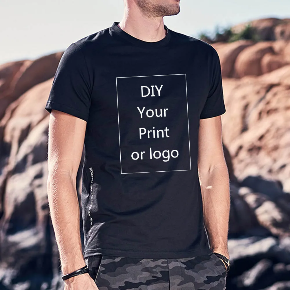 2QIMU 2019 модная индивидуальная печать DIY ваш бренд/логотип/изображение хлопковая
