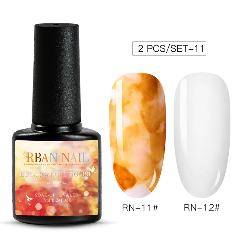 RBAN NAIL Blossom УФ-гель для ногтей Набор DIY цветущие цветы шаблон светодиодный Гель-лак для ногтей Полупостоянный гибридный УФ-лак - Цвет: ZH04534