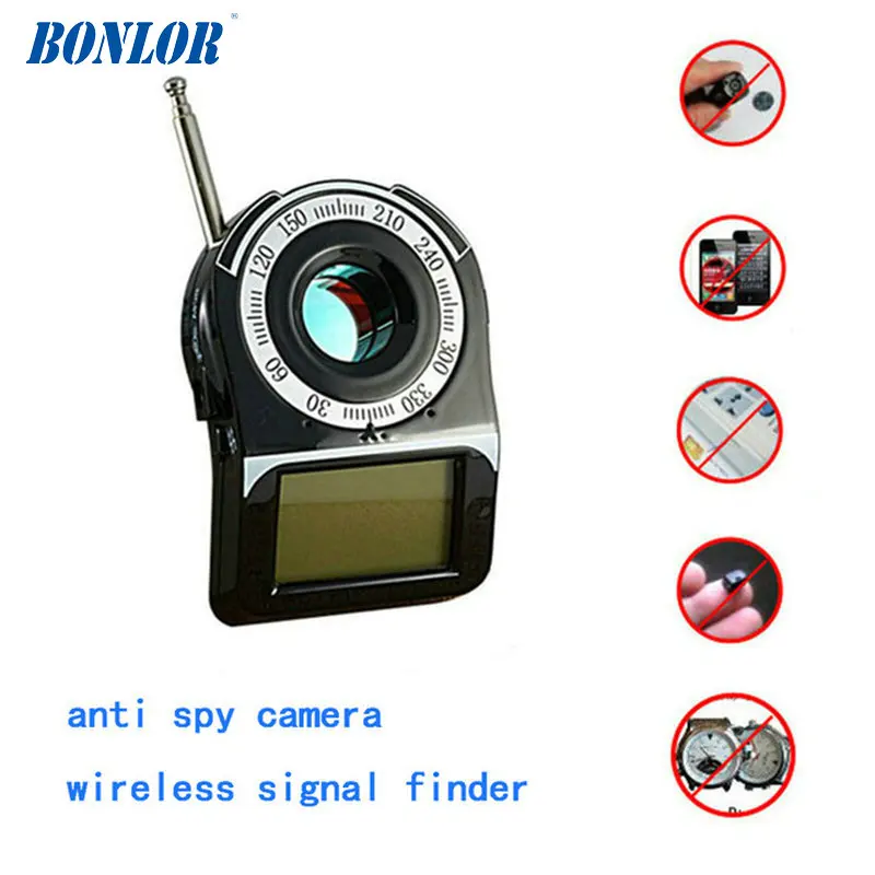 (1pcs)Wireless Signal Finder Anti-SPY Full Range RF Camera Detector Protable GSM Sensor Mini Camera use in Hotel For Free Shippi