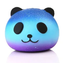 Galaxy Squishy Panda Squish антистрессовая игрушка милая синяя панда Squishi Novel забавные игрушки для детей антистресс медленно поднимающийся чехол