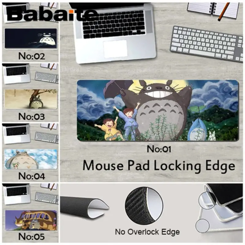 Игровой резиновый коврик для мыши Babaite totoro размер 300*900 400*900 | Компьютеры и офис