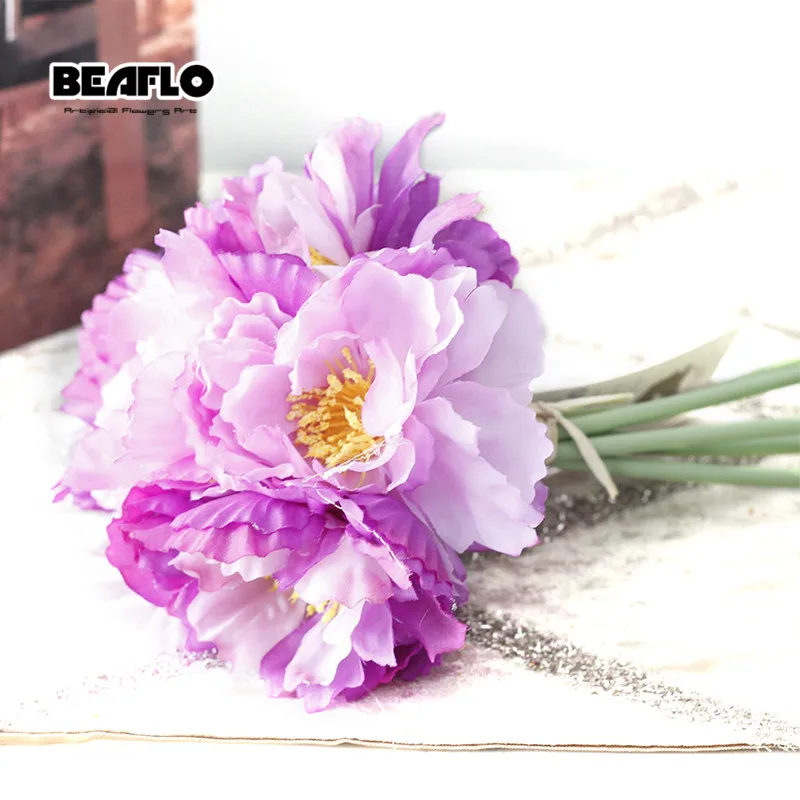 1 букет свежих искусственных цветов розмарин 7 голов Романтический DIY искусственный цветок из шелка цветочный для свадебной вечеринки украшение дома - Цвет: Фиолетовый