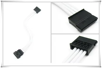 

WinKool Molex 4PIN to Sata connector adapter /extension cable with White Multi Color sleeving