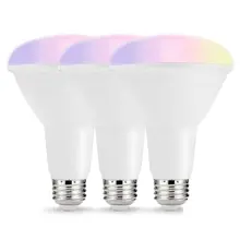 SHGO-Smart Светодиодный светильник, разноцветный wifi светодиодный светильник s, BR30 встраиваемый светильник с регулируемой яркостью, 75 Вт-80 Вт эквивалентный прожектор