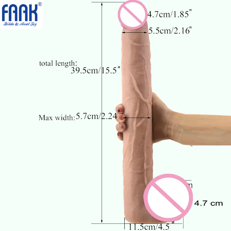 Супер огромный фаллоимитатор FAAK 15 5 дюймов с присоской реалистичный пенис