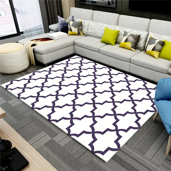 50*80cm Nordic style 3D printed floor mats bedroom living room bedside