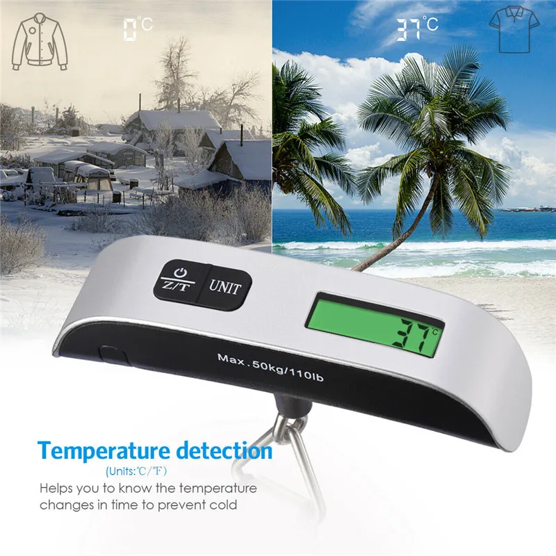 110lb/50kg Luggage Scale Electronic Digital Portable Suitcase Travel Scale Weighs Baggage Bag Hanging Scales Balance Weight LCD 110lb/50kg Luggage Scale Electronic Digital Portable Suitcase Travel Scale Weighs Baggage Bag Hanging Scales Balance Weight LCD