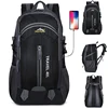 Nueva mochila para hombre con carga USB 40L de gran capacidad para hombre, mochila impermeable informal, mochilas de viaje negras Unisex ► Foto 1/6