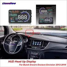 Liandlee автомобильный HUD Дисплей для Buick Encore Enclave Envision 2012- безопасный вождения экран OBD проектор лобовое стекло