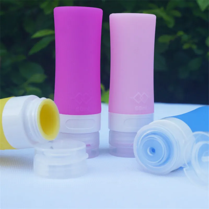 

Fashion Silicone Cosmetic Points Bottling Lotion Shampoo Bath Shower Gel Tube Container Travel Packing Bottle