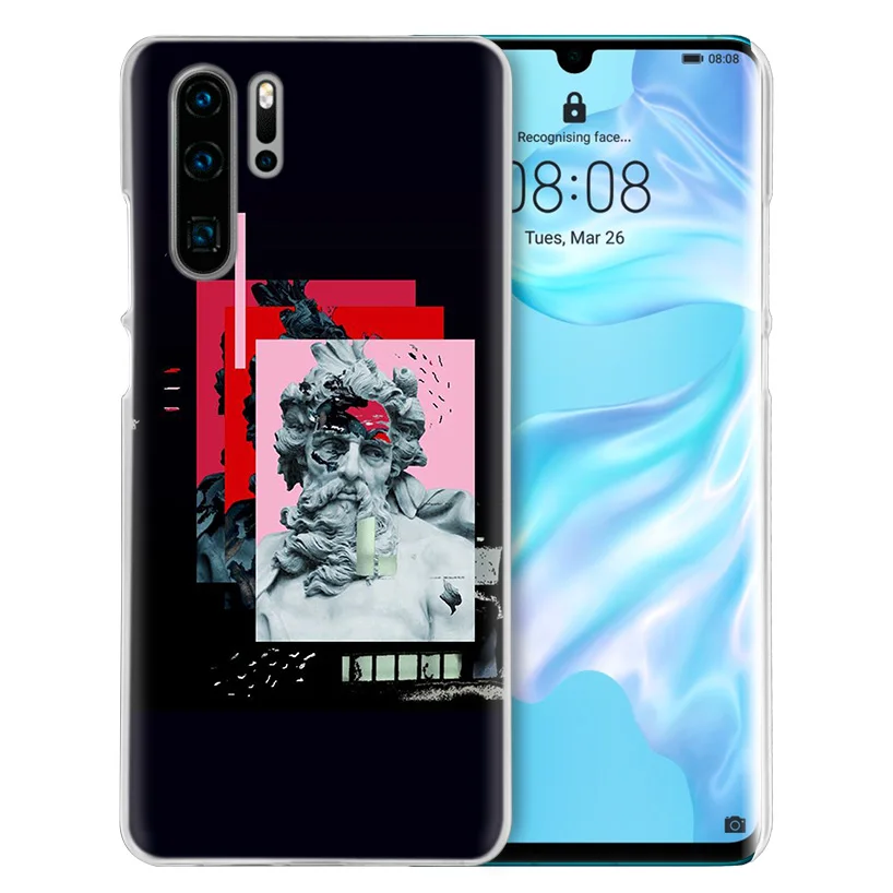 Неоновый Psychedelic чехол для Huawei P20 P30 P40 Lite E P Smart Z Plus 2019 P10 Mate 10 20 Pro Жесткий ПК