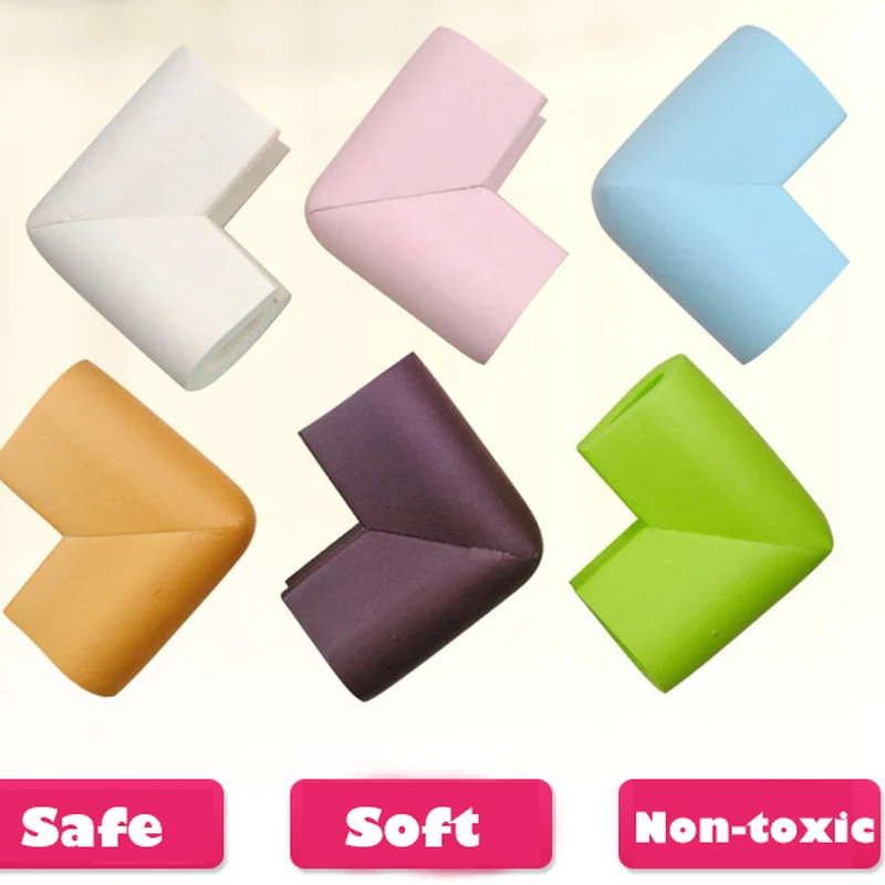 4Pcs Foam Baby Safety Corner Table Protector Soft Edge Corner Guards Child  Safety Security Safe Proof