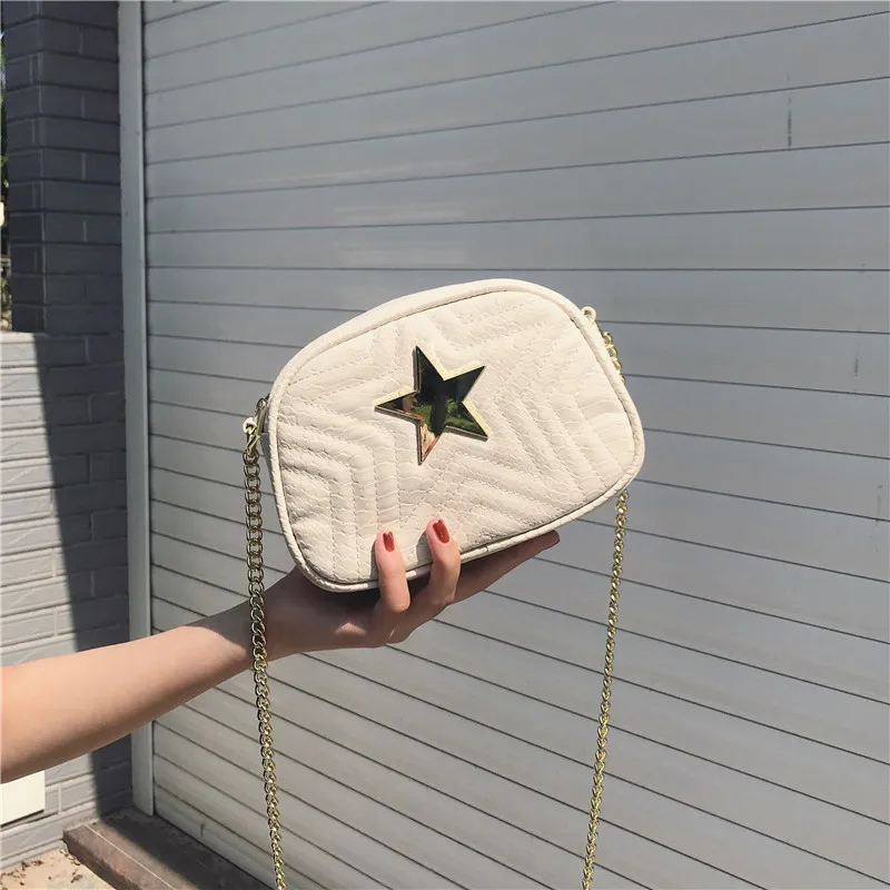 

KYYSLO crossbody chain bag Korean fashion wild women shoulder messenger bag handbag chain bags for women female bags