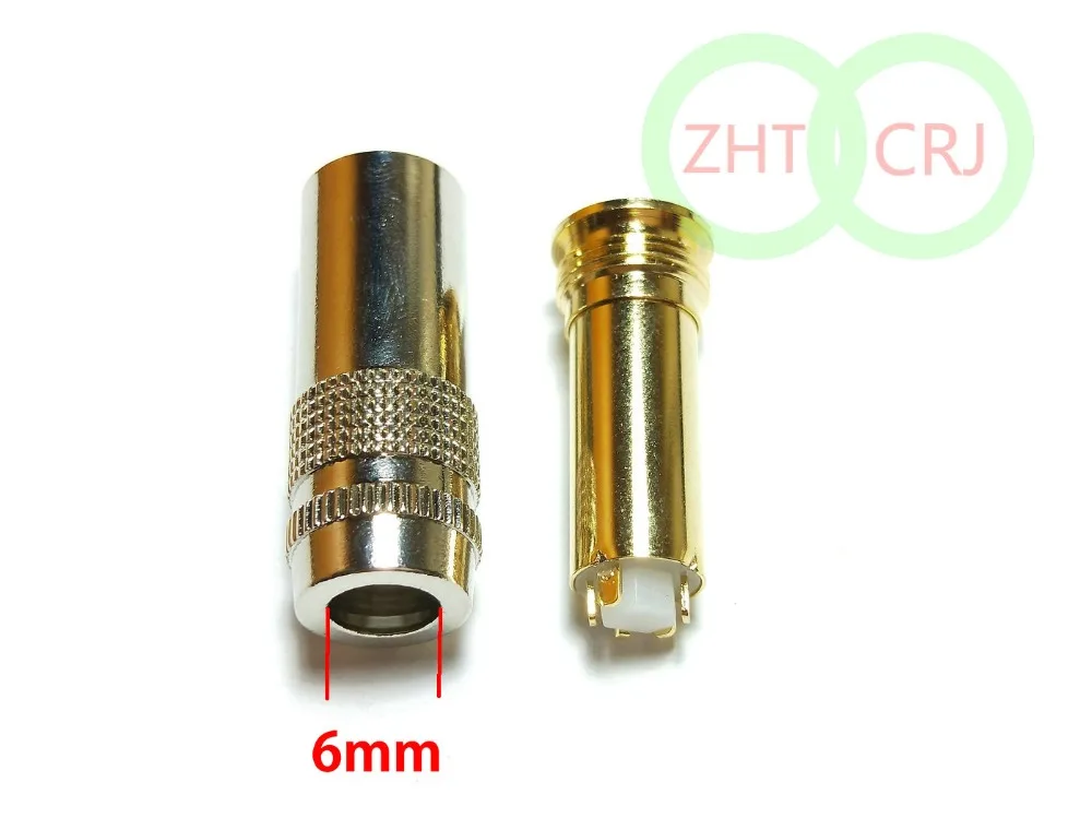 20pcs brass 4 4mm 5 Poles Female Full Balanced Headphone Plug adapter