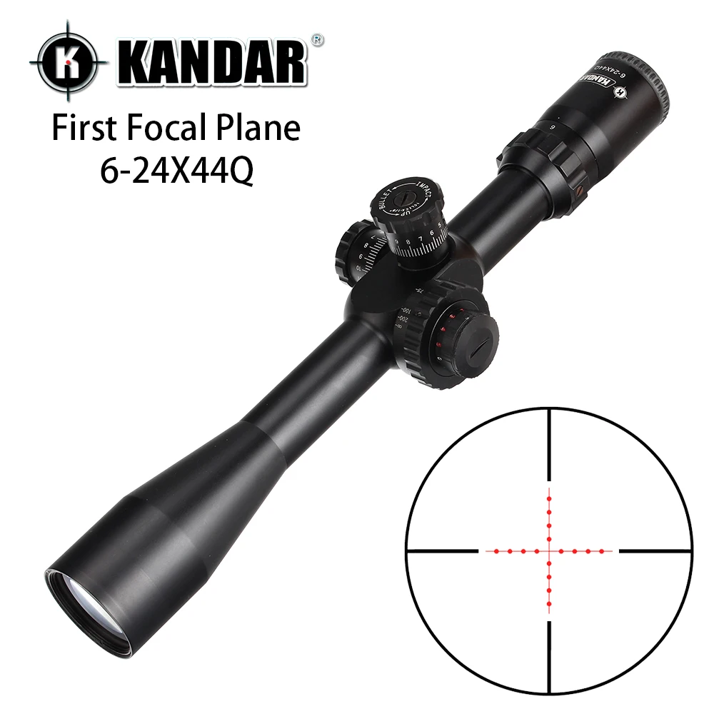 KANDAR 6 24X44Q первый фокусный самолет охотничий прицел Сторона Parallax Mil точка с