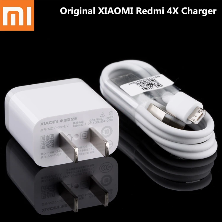 

Original XIAOMI Redmi 4X Charger MDY-08-EV 5V/2A usb wall Charger Adapter For xiaomi MI 1 2 3 4 redmi note 2 3 4 4x