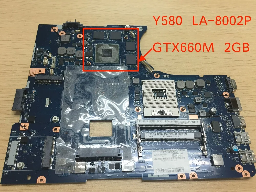 Оригинальный Новый QIWY4 LA 8002P Y580 материнская плата для Lenovo ноутбука GTX660M GPU 2GB|qiwy4