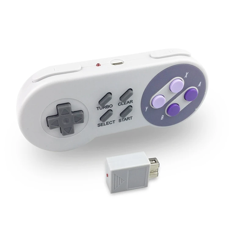 2,4G USB Беспроводной контроллер геймпад для супер-нойд SNES Классические мини Игровые приставки аксессуары