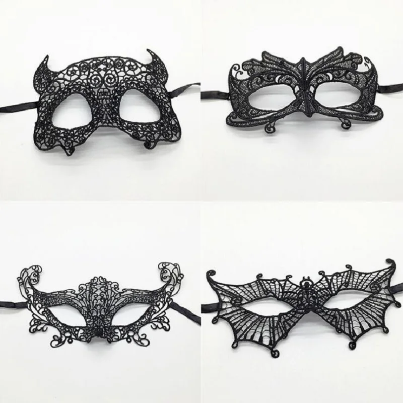 1 шт. женские Кружевные маски на Хэллоуин|lace mask|lady lace maskmasks for masquerade |