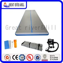 20ft inflatable air tumble track gym flooring safety sports mat with free pump for sale 6m x 1.8m