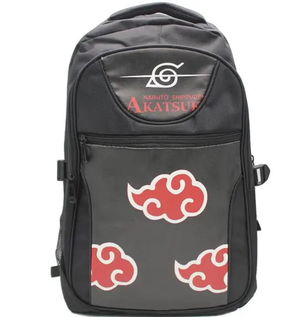 Anime Naruto Leaf Village Shippuden Canvas Backpack Sling Bag Cosplay 