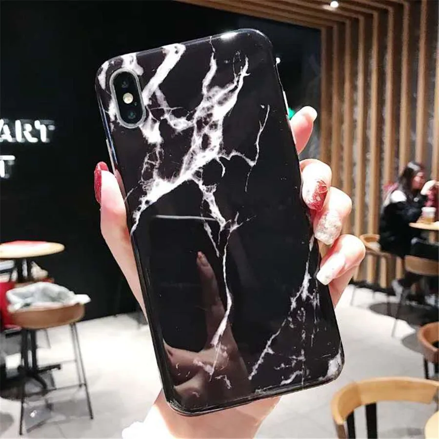 Новинка Роскошный Мраморный чехол для телефона iPhone XS MAX XR X 7 6 6S 8 Plus 8plus 7plus 6splus