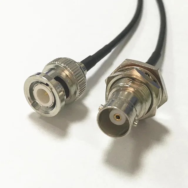 New Modem Coaxial Cable BNC Male plug Switch BNC Female Jack RG174